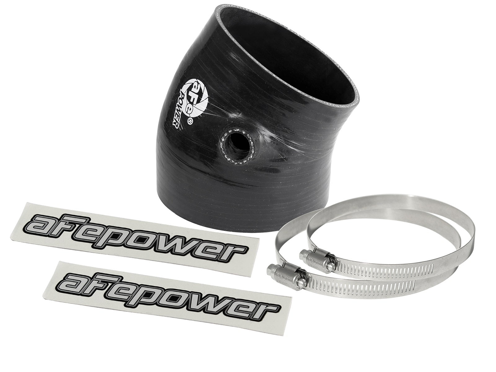 afe Magnum FORCE Intake Coupling Kit (4-3/8 IN ID to 3-3/4 IN ID x 30 Deg.) Elbow Coupler - Black - 59-00115