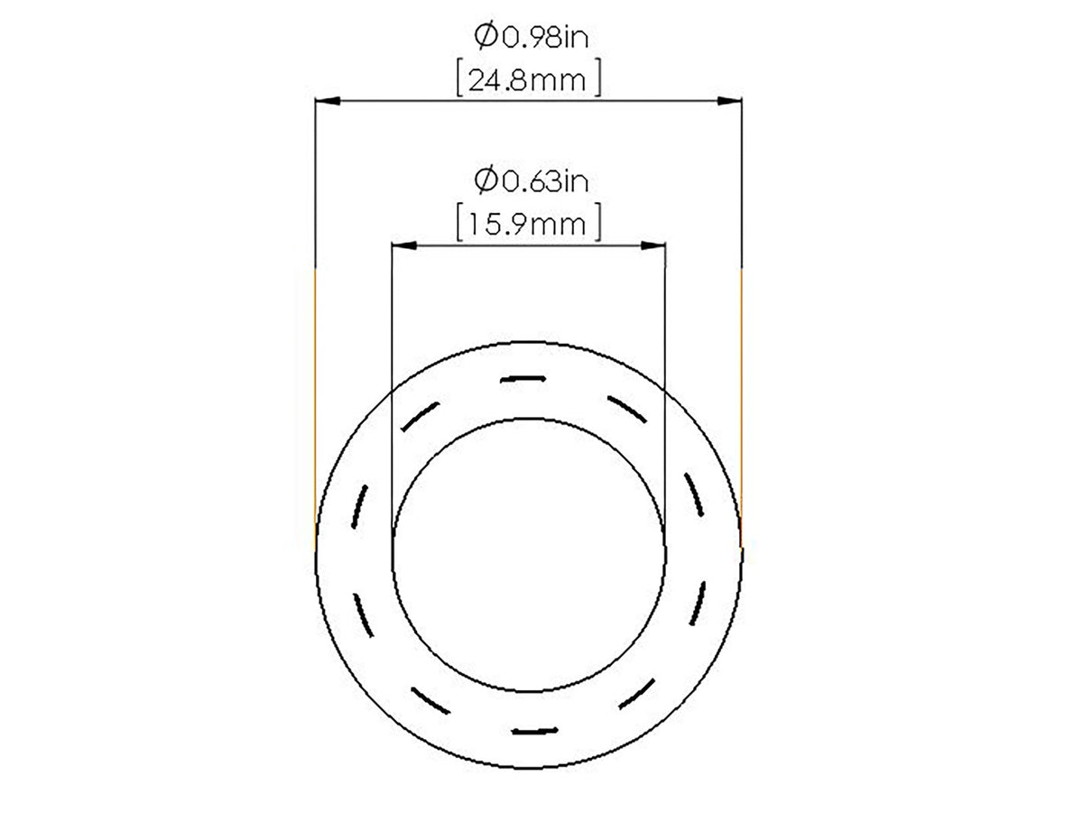afe Magnum FORCE Replacement Fuel Hose 5/8 IN ID x 36 IN L - 59-02002