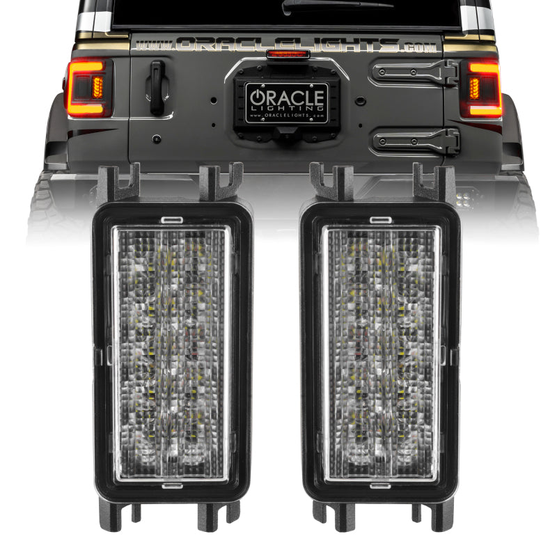 Oracle 2018+ Jeep Wrangler JL Dual Function Reverse LED Flush Taillight - Amber/White SEE WARRANTY - 5915-JL-023