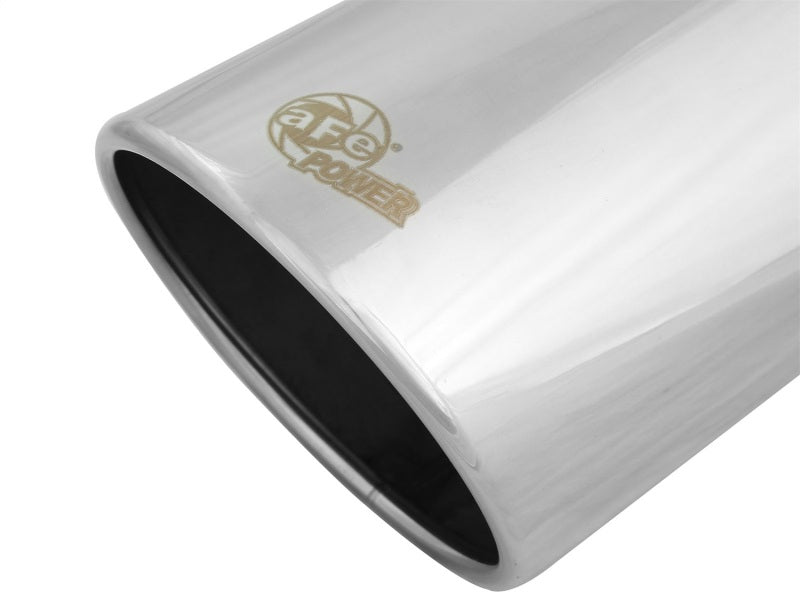aFe Universal Bolt On Exhaust Tip Polished 5in Inlet x 6in Outlet x 12in Long - 49T50604-P12