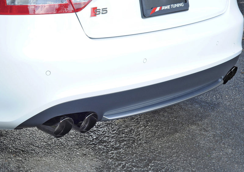 AWE Tuning B8 / B8.5 S5 Cabrio Touring Edition Exhaust - Resonated - Diamond Black Tips - 3415-43012