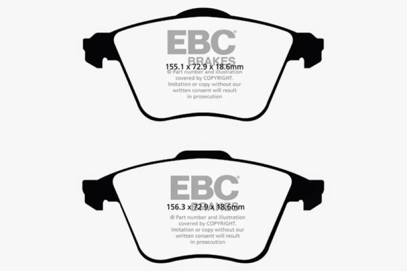 EBC 07-13 Mazda 3 2.3 Turbo Ultimax2 Front Brake Pads - UD9152