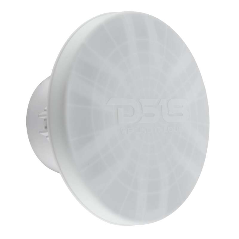 DS18 NXL-iQ Subwoofer w/ LED Lights 12in 600 Watts RMS 4 ohm White w/ Cover - NXL-iQ12SUB/WH - detail view