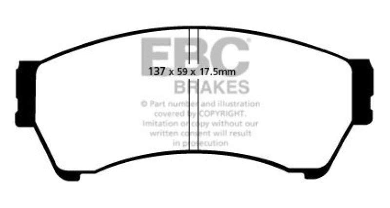EBC 06-07 Mazda 6 2.3 Yellowstuff Front Brake Pads - DP41765/2R