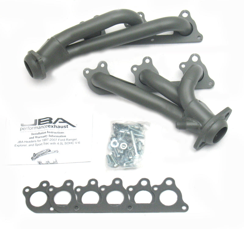 JBA 97-11 Ford Ranger 4.0L OHC w/Driver Side EGR 1-1/2in Primary Ti Ctd Cat4Ward Header - 1674S-1JT