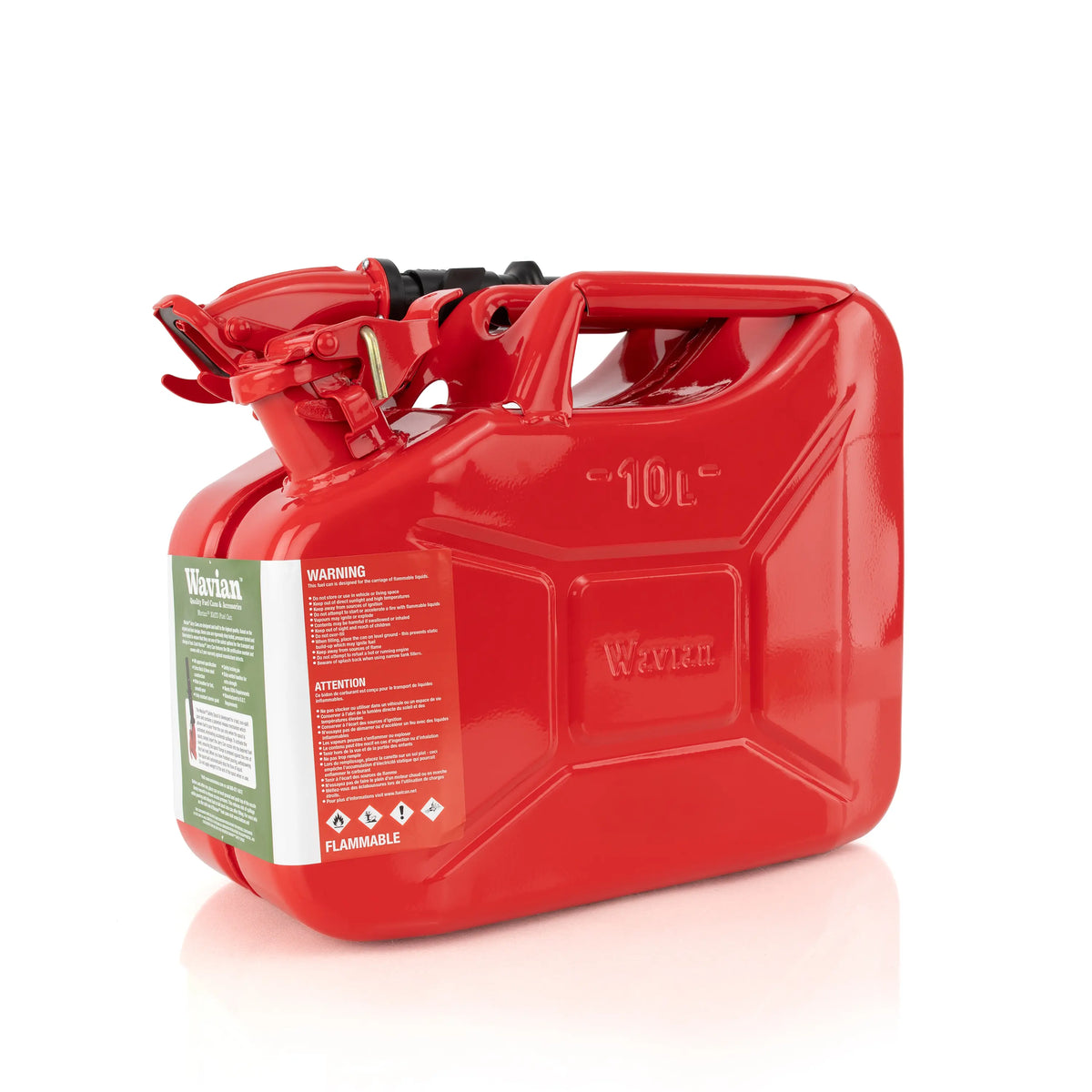Wavian Red 5 litre steel jerry can 3015 — main view