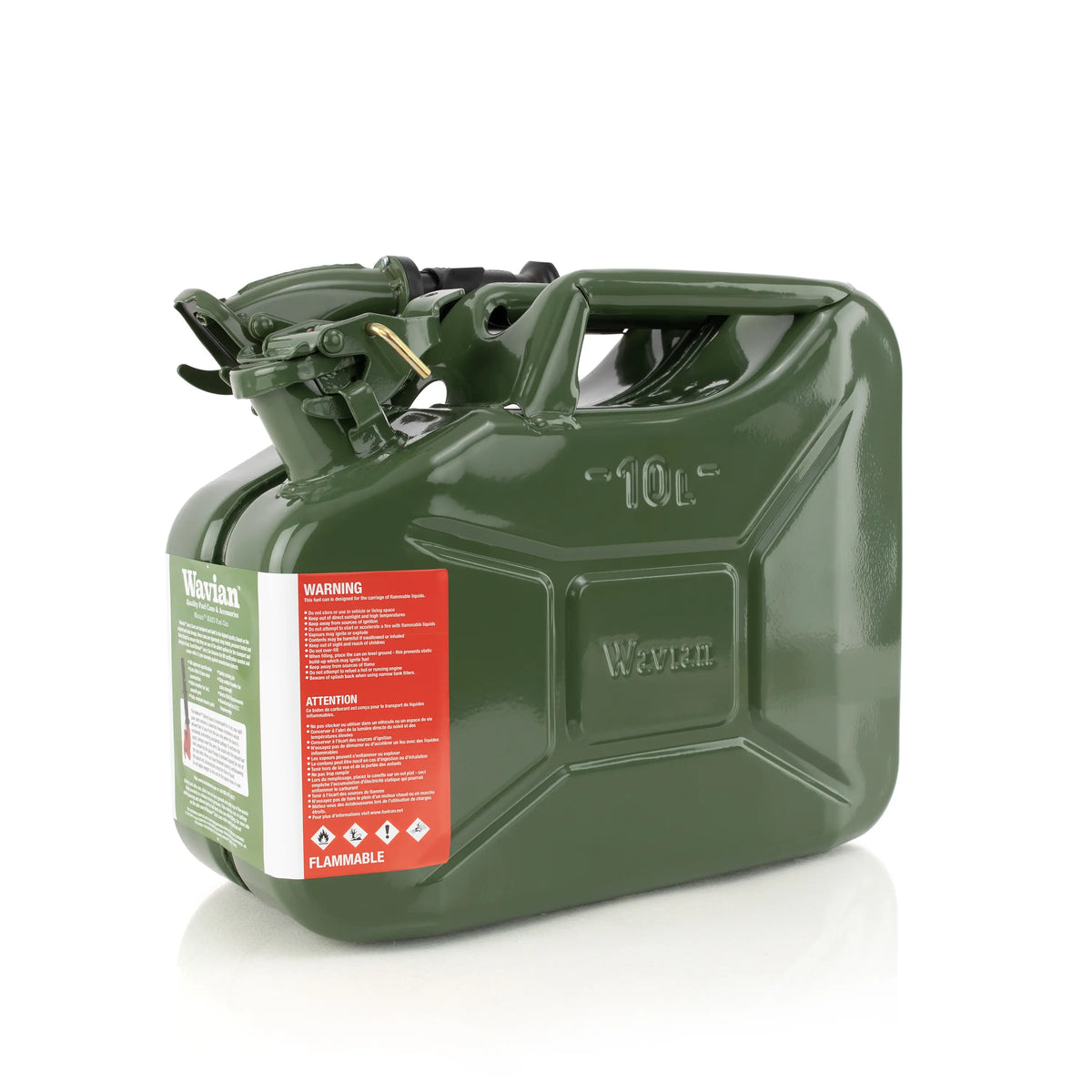 Wavian Olive Drab 5 litre steel jerry can 3016 — main view