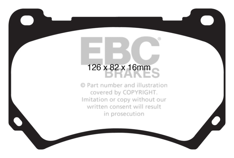 EBC 11+ Hyundai Equus 4.6 Ultimax2 Front Brake Pads - UD1396