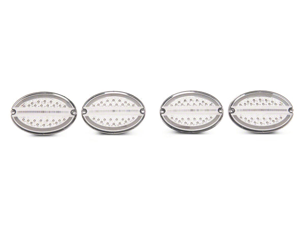 Raxiom 97-04 Chevrolet Corvette C5 Axial Series LED Tail Lights- Chrome Housing (Clear Lens) - CV4608 for 1997-2004 Chevrolet