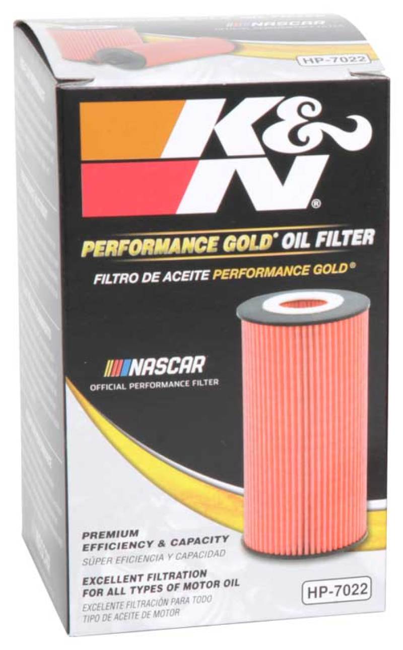 K&N Performance Gold Oil Filter for Hyundai/Kia V6 06-08 Azera/Sonata/Sedona/07-08 Santa Fe - HP-7022 for 2006-2010 Hyundai S