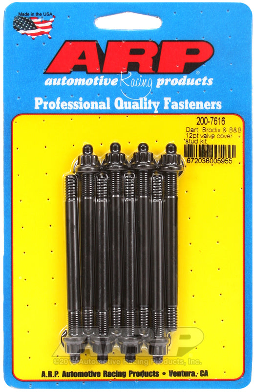 ARP Dart BRodix and B and B 12pt Valve Cover Stud Kit - 200-7616 by ARP