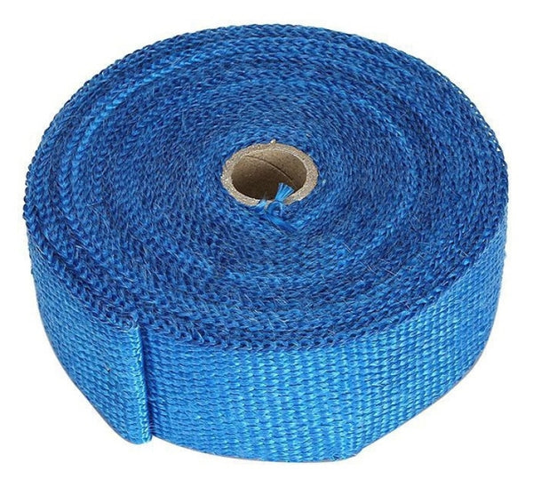 Torque Solution Fiberglass Exhaust Wrap Universal 2inx100ft - Blue - TS-EW-2X100BU by Torque Solution