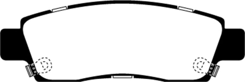 EBC 07+ Buick Enclave 3.6 Greenstuff Rear Brake Pads - DP61672