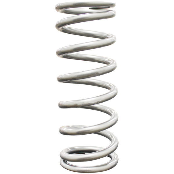 QA1 2-1/2in ID High Travel Spring - 9in Length x 140lbs/in - Silver Powder Coated - 9HT140 by QA1 - front view