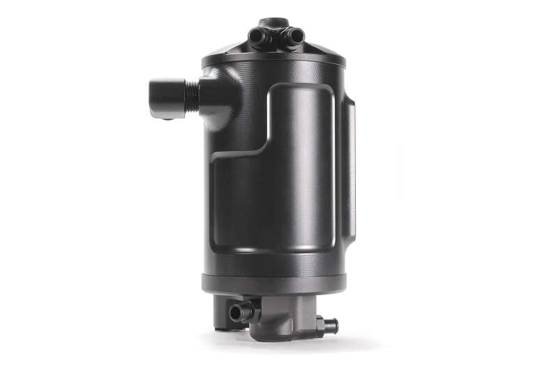 PERRIN 22-25 Subaru WRX Air Oil Separator - Black - PSP-ENG-622BK by Perrin Performance - angle view