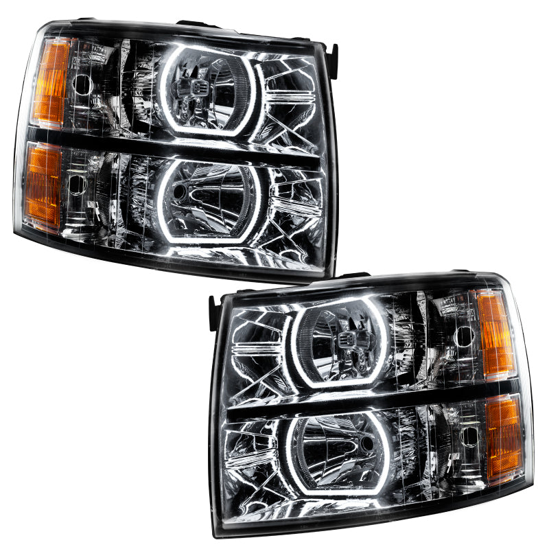 Oracle 07-13 Chevrolet Silverado SMD HL - Black - Square - ColorSHIFT w/ BC1 Controller SEE WARRANTY - 8189-335