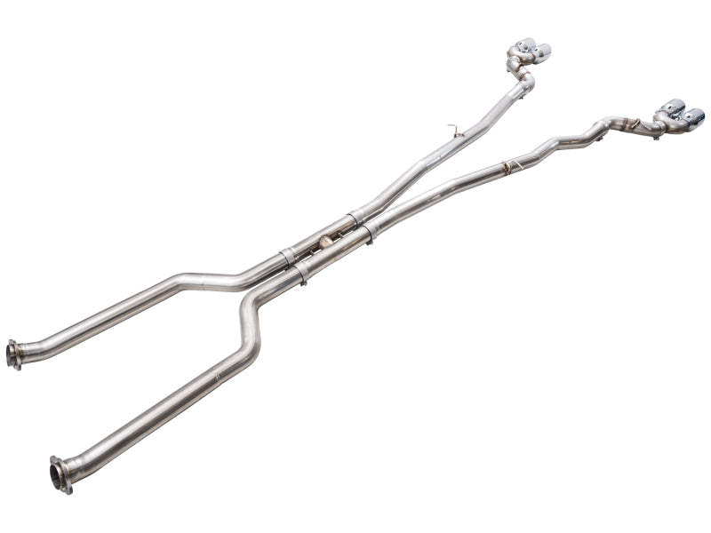 AWE BMW G90/G99 M5 Track Edition Catback Exhaust - Chrome Silver Tips - 3020-42790