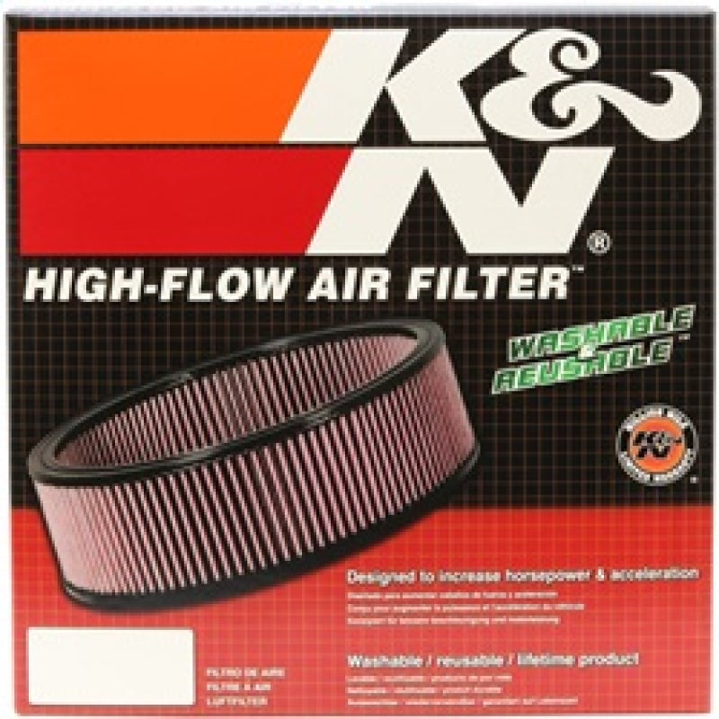 K&N Replacement Air Filter FORD PINTO,AUDI FOX, 1971-74 - E-1210 for 1971-1973 Ford Pinto - installed view