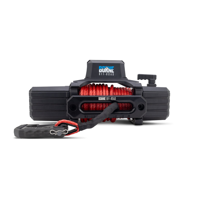 Borne Off-Road 10K Winch - Red Synthetic Rope - BNWN-10-SRD