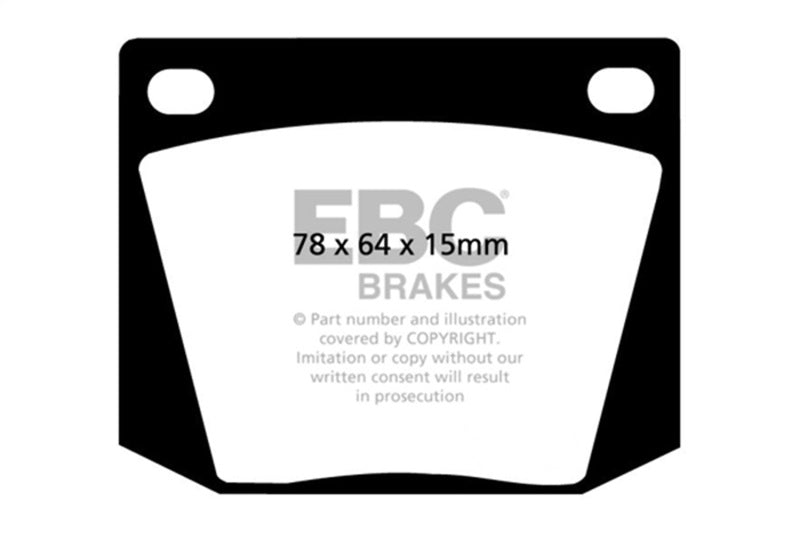 EBC 63-69 Ac Cobra 4.7 Yellowstuff Front Brake Pads - DP4169R