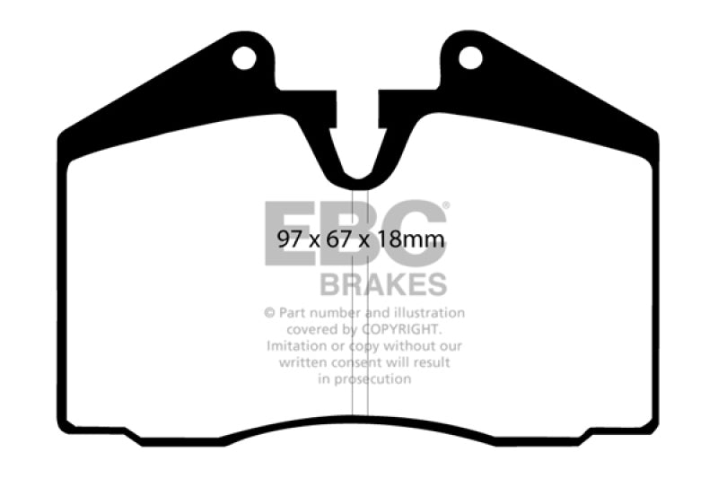 EBC 86-91 Porsche 928 5.0 Greenstuff Rear Brake Pads - DP2612