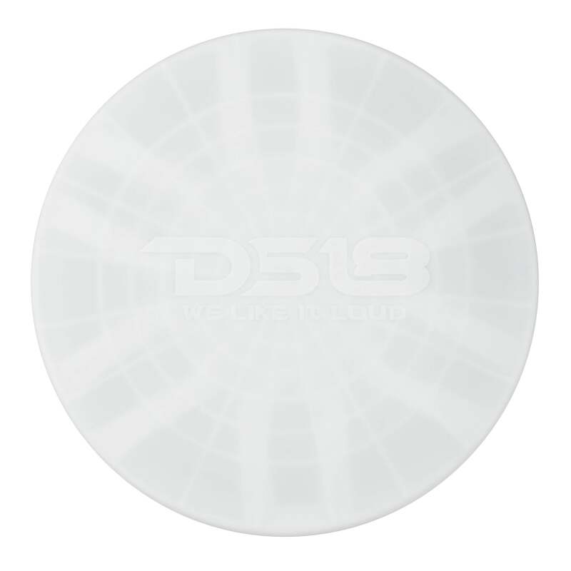 DS18 NXL-iQ Subwoofer w/ LED Lights 12in 600 Watts RMS 4 ohm White w/ Cover - NXL-iQ12SUB/WH - side view