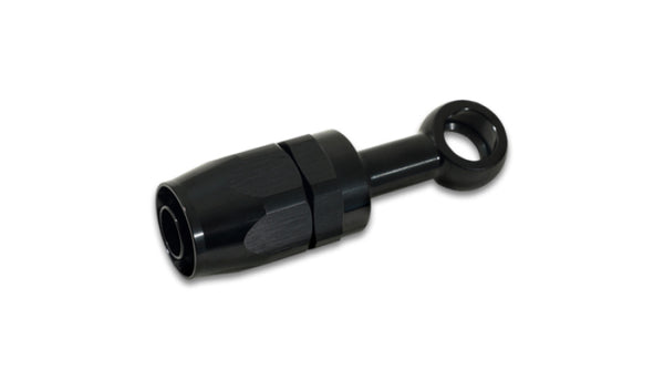 Vibrant -10AN Banjo Hose End Fitting for use with M14 or 9/16in Banjo Bolt - Aluminum Black - 24104 by Vibrant - front view