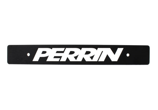 Perrin 06-17 Subaru WRX/STI / 22+ BRZ Black License Plate Delete - PSP-BDY-115BK for 2008-2021 Subaru WRX STI - front view