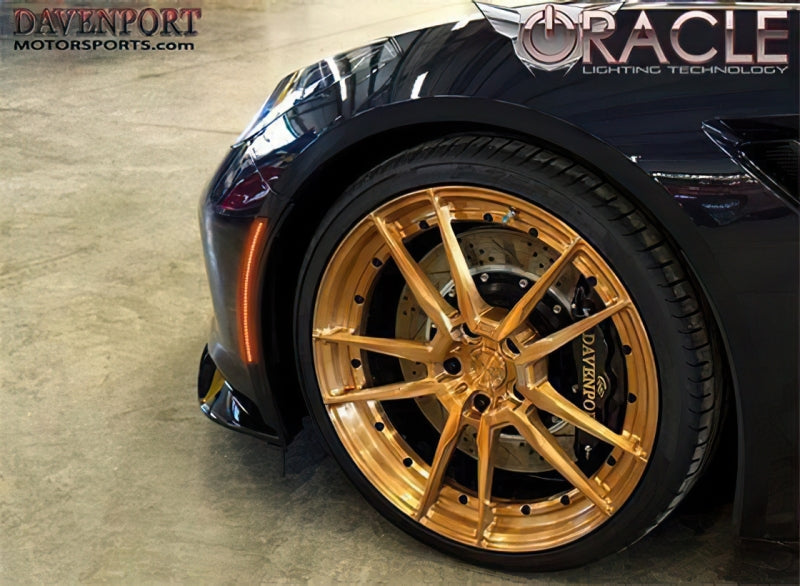 Oracle Chevrolet Corvette C7 Concept Sidemarker Set - Tinted - No Paint SEE WARRANTY - 2392-020