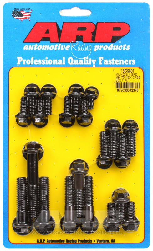 ARP Muncie 4-spd &#39;69-&#39;75 hex trans case bolt kit - 130-9801