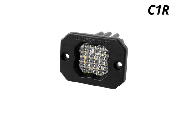 Diode Dynamics Stage Series C1R - White Flood Flush Mount LED Pod (one) - DD7427S by Diode Dynamics - front view