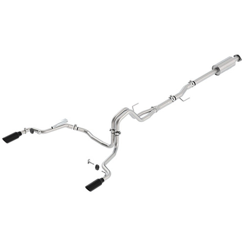 Ford Racing 15-18 F-150 5.0L Cat-Back Extreme Exhaust System Rear Exit w/ Black Chrome Tips - M-5200-F1550DEBA
