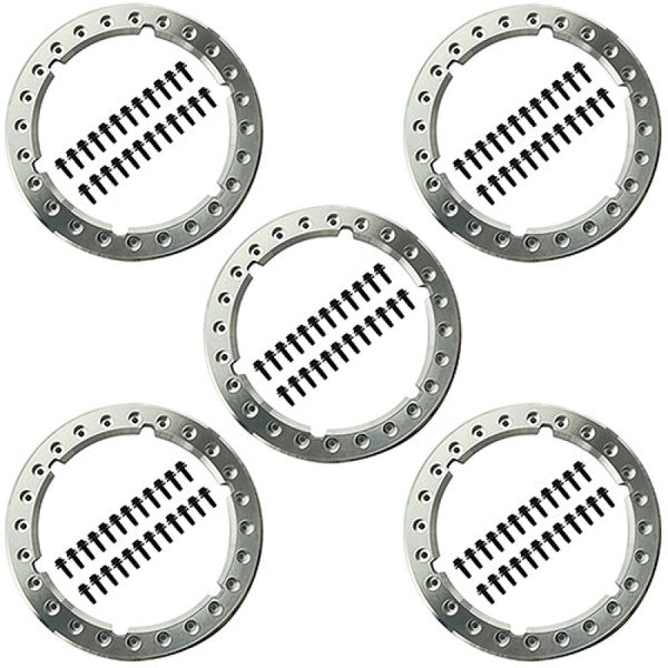Ford Racing 2021+ Bronco Beadlock Trim Ring Kit - Gray - M-1021K-BLG