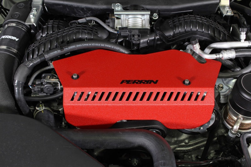Perrin 2022+ Subaru WRX Pulley Cover - Red - PSP-ENG-153RD