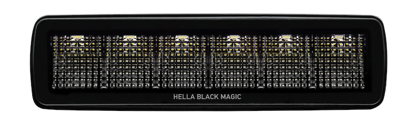Hella Universal Black Magic 6 L.E.D. Mini Light Bar - Flood Beam - 358176201