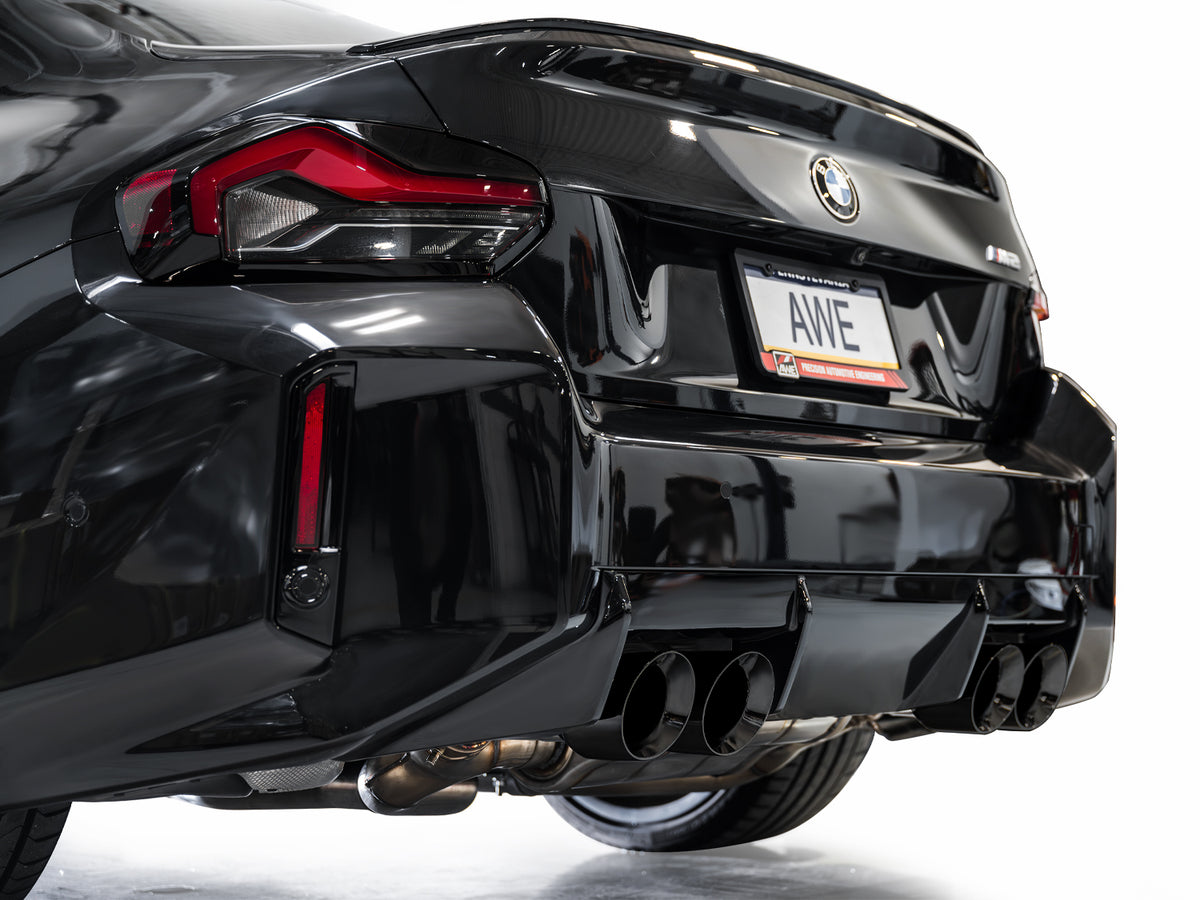 AWE Tuning 23-24 BMW G87 M2 Track Edition Exhaust - Diamond Black Tips - 3020-43487