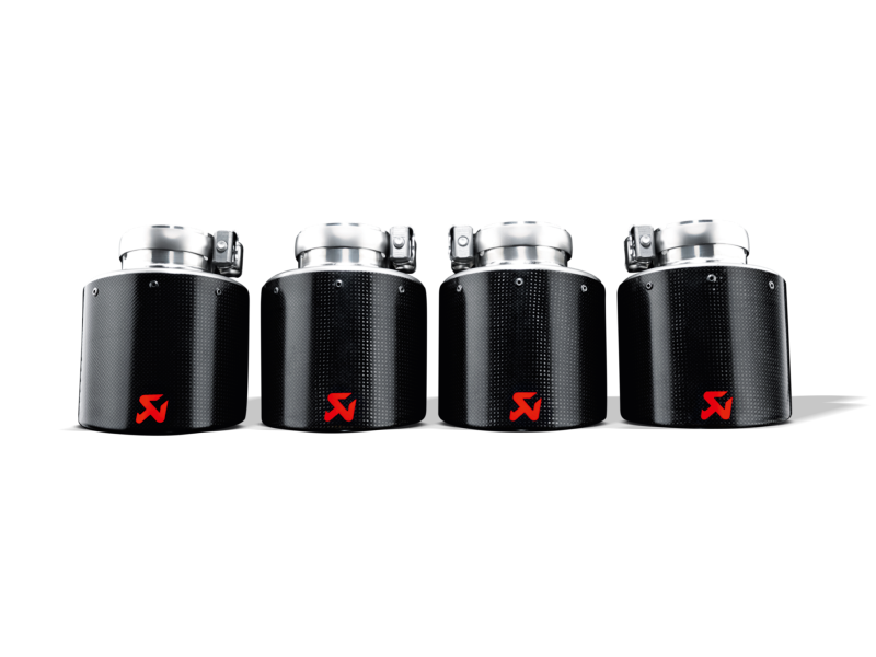 Akrapovic 06-13 Chevrolet Corvette ZO6/ZR1 (C6) Tail Pipe Set (Carbon 115 mm) - TP-CT/1
