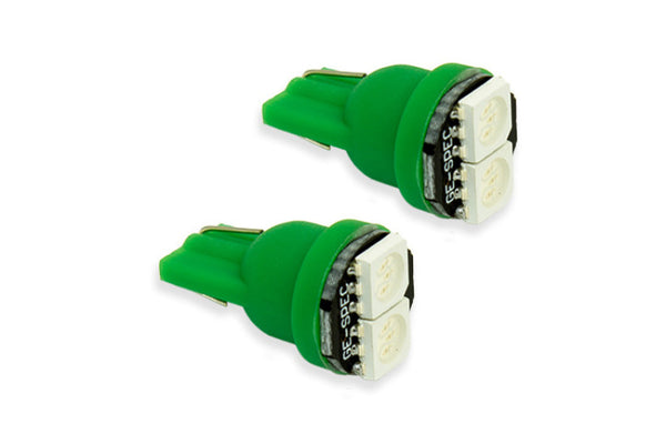 Diode Dynamics 194 LED Bulb SMD2 LED - Green (Pair) - DD0034P for 2002-2018 BMW 3 Series - front view