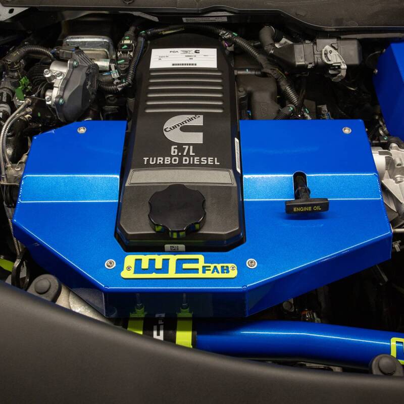 Wehrli 10-24 Cummins Fabricated Aluminum Engine Cover - Gun Metal - WCF100730-GM