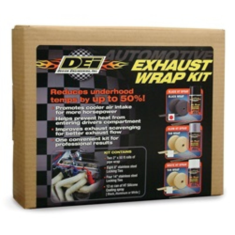 DEI Kit - Black Wrap &amp; Black HT Silicone Coating - 10110