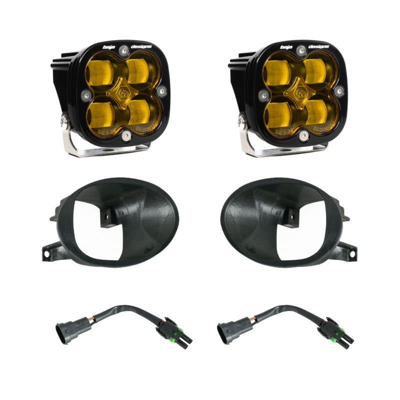 Baja Designs 19-22 Mercedes Benz Sprinter Squadron SAE Fog Pocket Light Kit - Amber - 447873