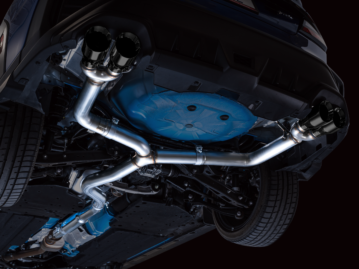 AWE Tuning 2022+ VB Subaru WRX Track Edition Exhaust - Diamond Black Tips - 3020-43979