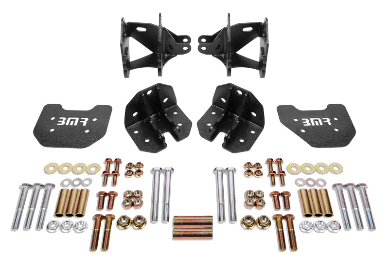 BMR 79-04 Mustang Rear Coilover Conversion Kit w/ Control Arm Bracket - Black Hammertone - CCK743H
