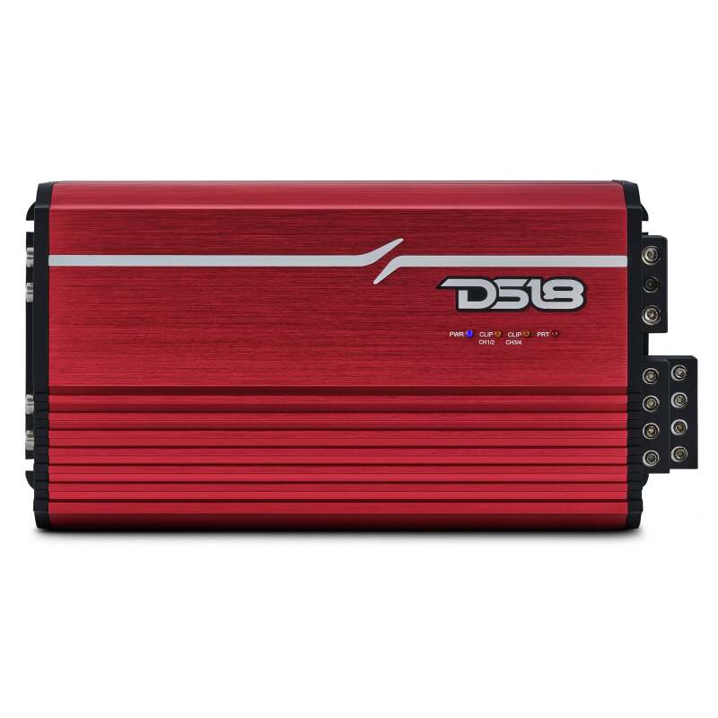 DS18 4-Channel Class-D Amp Stereo Full-Range 4 x 250 W RMS at4 ohm- Red - FRP-2.4K4/RD - front view
