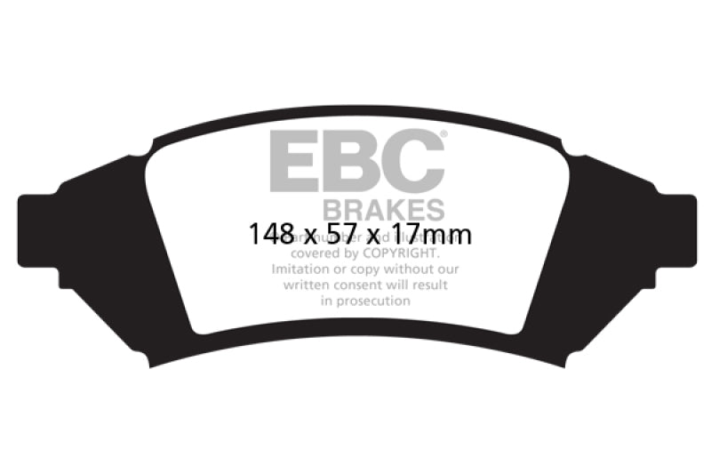 EBC 04 Pontiac Grand Prix 3.8 Ultimax2 Front Brake Pads - UD1000