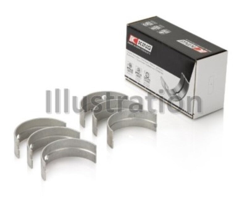 King Engine Bearings Toyota 12R/(Size +0.25mm) Main Bearing Set - MB348AM0.25 by King Engine Bearings - front view