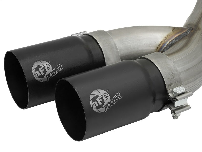 aFe Rebel Series 3-1/2in 409 SS Cat-Back Exhaust System w/Black Tip RAM 2500/3500 14-17 V8 6.4L - 49-42057-B