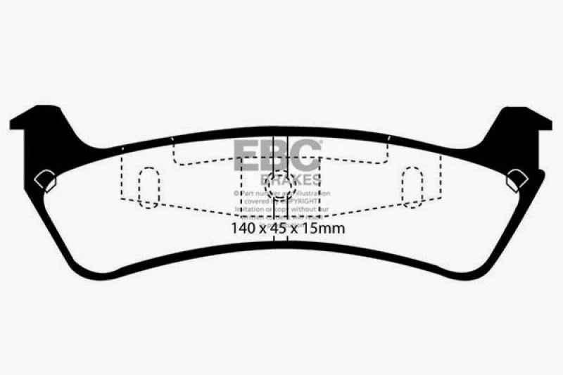 EBC 95-01 Ford Explorer 4.0 2WD Greenstuff Rear Brake Pads - DP61201
