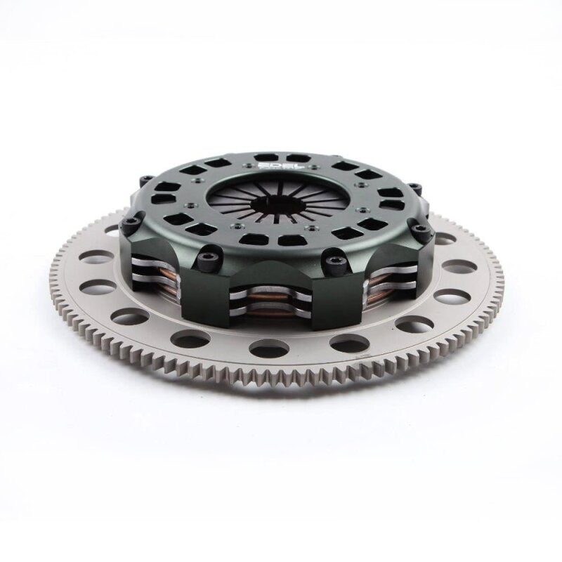 BLOX Racing Subaru WRX (EJ 255) Twin Disc Clutch 7.25in Sprung by Edel for BLOX Racing - BXFL-10500 - front view