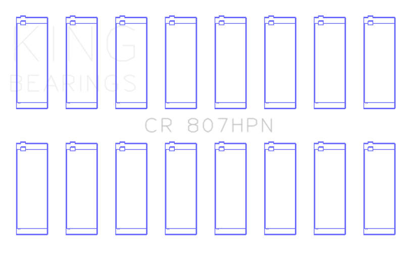 King Chevy LS1 / LS6 / LS3 (Size 020) Performance Rod Bearing Set - CR807HPN020